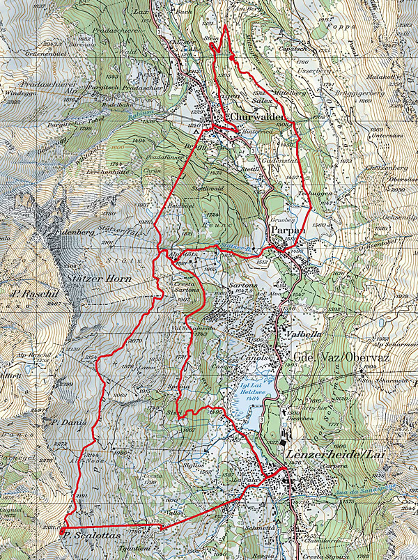 Singletrail map thurgau